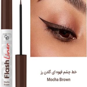 خط چشم رنگی قهوه ای گلدن رز مدل Flash liner رنگ Mocha Brown