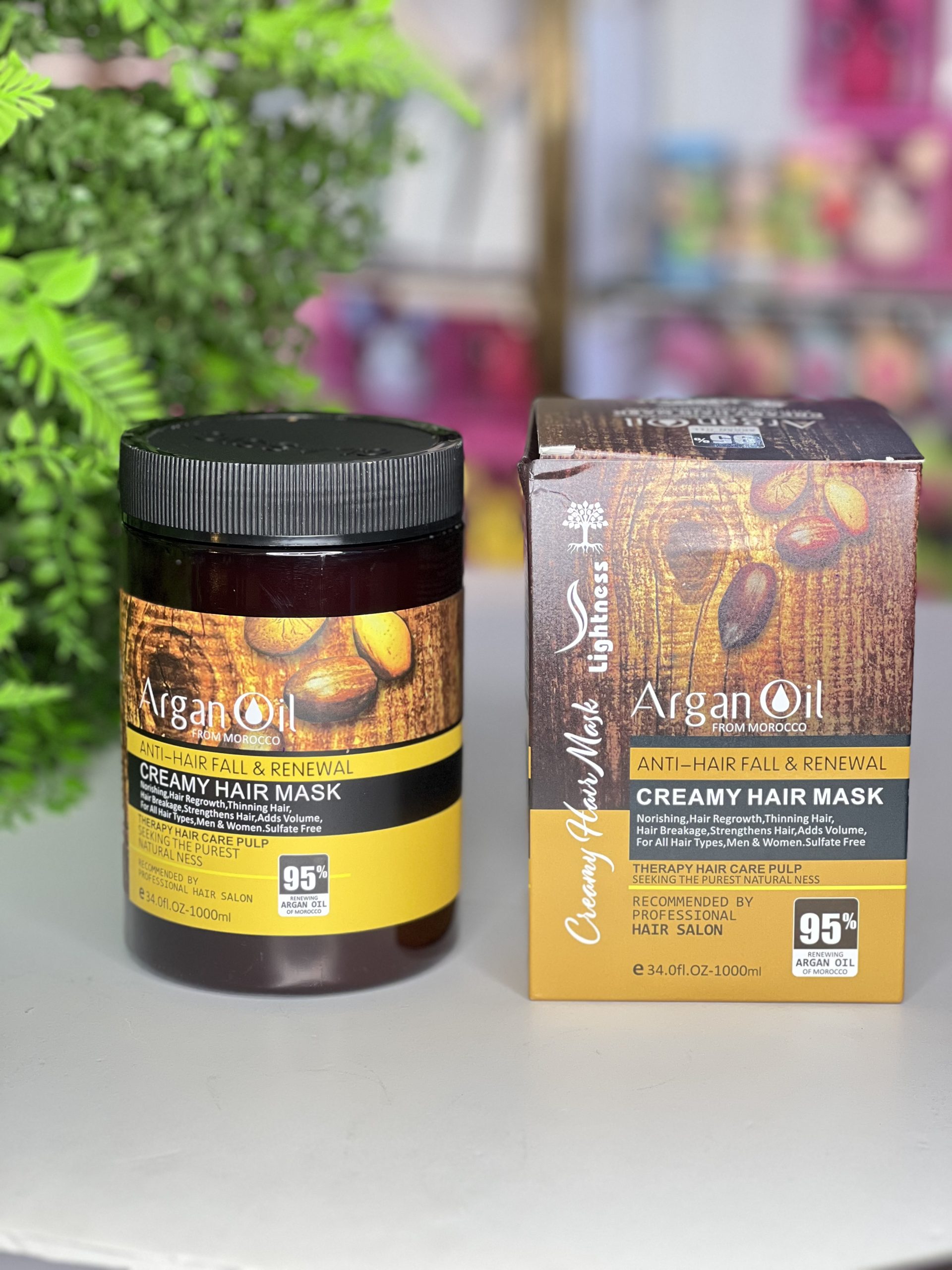 ماسک مو لایتنس مدل آرگان حجم ۱۰۰۰ میلی لیتر