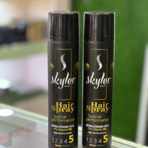 سپری حالت دهنده مو اسکایلر skyler (تافت) مدل EXTRA STRONG HOLD قدرت 5 مشکی