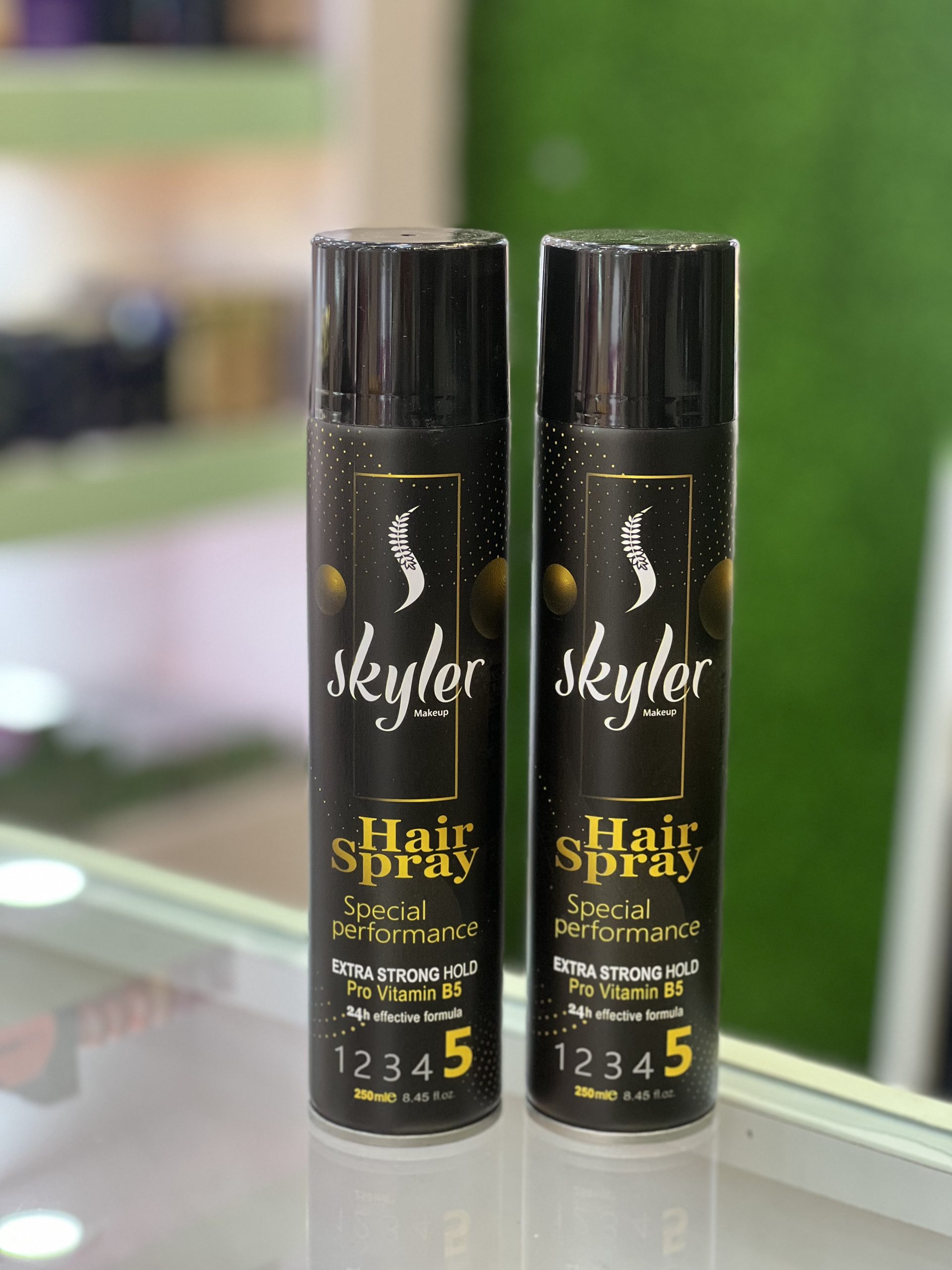 سپری حالت دهنده مو اسکایلر skyler (تافت) مدل EXTRA STRONG HOLD قدرت 5 مشکی